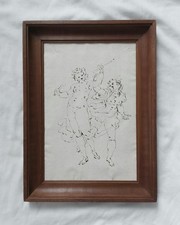 dessin ancien XVIII Diane et