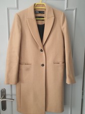 Manteau zara beige laine monteco XS-S