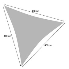 Rideau Voile de Soleil Ombrée pour Jardin Camping Protection Couleur Gris