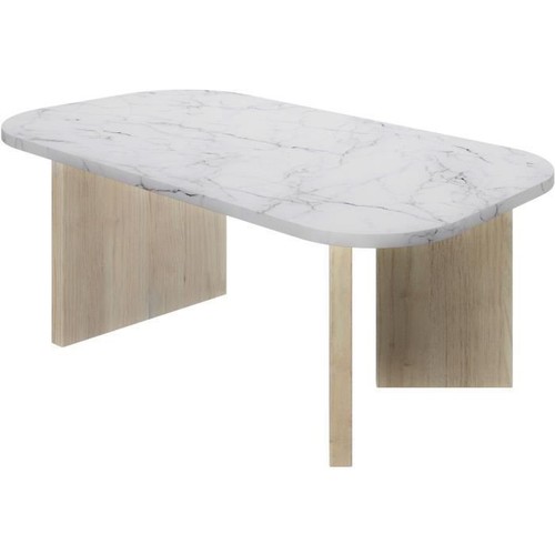 Table basse ovale quartz - -,