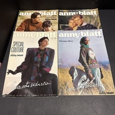 Lot 4 Anny Blatt Vtg Knitting Pattern Magazine 70, 77, 78 Couture Special, 81