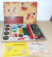 Giraud Sauveur - wooden construction set - EDUCABOIS - box No. 4 + pieces