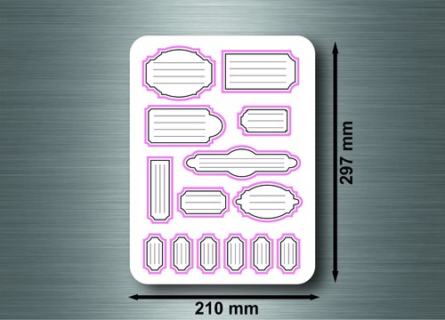 Sticker autocollant etiquette