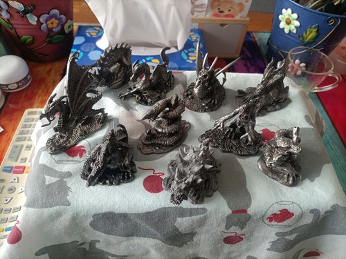 Figurines plomb dragons - figurines,