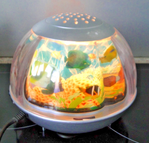 Lampe ronde animée - , décor