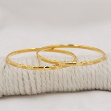 22k yellow gold handmade bangle, 22k916 bangle for women or Unisex, OOS2687