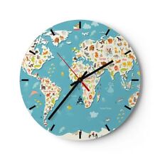 Horloge murale en verre