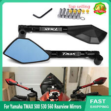 For Yamaha TMAX 500 530 560 CNC Anti Glare Bluish Hawk-Eye Rearview Mirrors