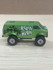 Vintage 1981 Matchbox 4x4 Green Chevy Super Van Lesney England Ridin' High" 1/64