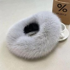 Chapeau de Turban Épais à Fourrure de Renard Imitée pour Hiver et Temps Froid