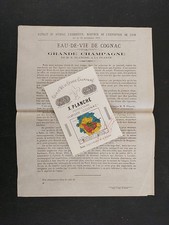 1872 - étiquette neuve de Cognac Planché - Laplante (Charente, 16)