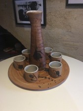 Service à alcool en grès