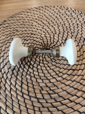 Antique White Porcelain Oval Door Handles 