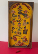 JOUET JEU ANCIEN - FLIPPER DE TABLE "ROUL ' BILLES" - URANUS PARIS - 70 CM