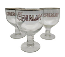 🍺✨ Lot de 3 Verres CHIMAY – Verres à Bière Trappiste – Pied épais – Collector –