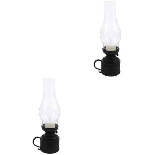 Vintage led kerosene lamp set - vintage,
