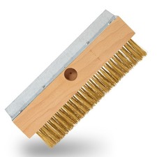 Brosse avec poils laiton