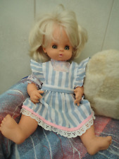 ANCIENNE POUPEE RATTI   BLONDE AUX YEUX BLEUS  DE 38 CM