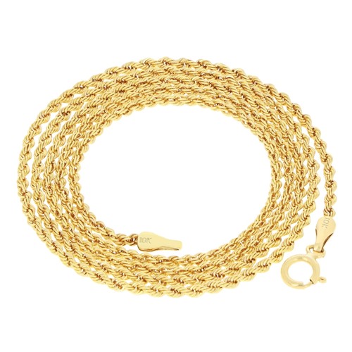 Collier chaine tressée - 10k, or