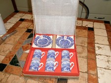 Coffret   6 tasses à café et soucoupes - PALISSY POTTERY ENGLAND  - NEUF