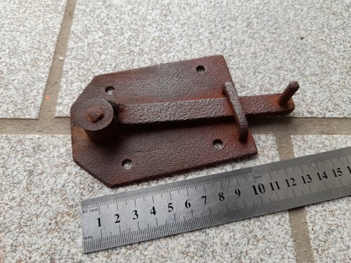 Antique wrought iron latch.