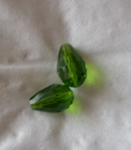 Perles verre goutte a - goutte,