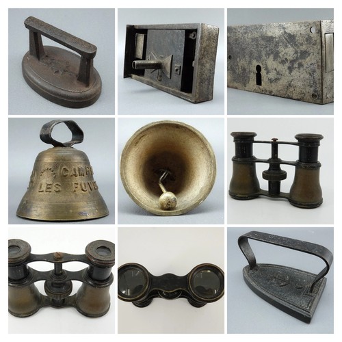 Lot objets anciens - lot, fonte
