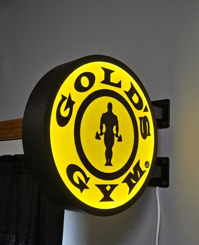Enseigne gold gym lumineuse - gold's,
