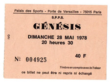 GENESIS used concert ticket -