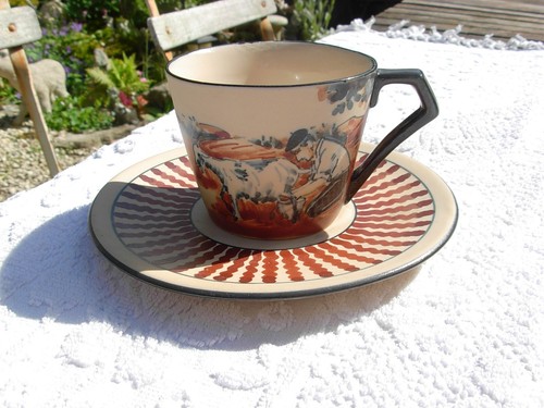 Tasse café ancien grès - à,