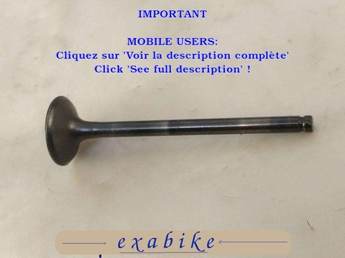 Soupape echappement pour - soupape,