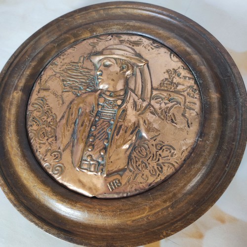 Ancien cadre rond - en, bois