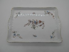 GORGEOUS GERMANY OR PARIS PORCELAIN FLORAL DECOR TRAY