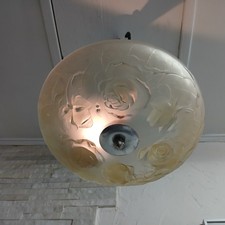 Lustre VERRERIE signee ETLING