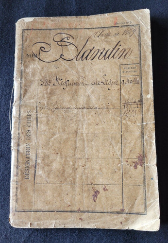 Livret militaire 38e régiment - militaire,