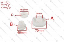 Imperia kit 3 engrenages plastique machine à pâtes Restaurant électrique RMN 022