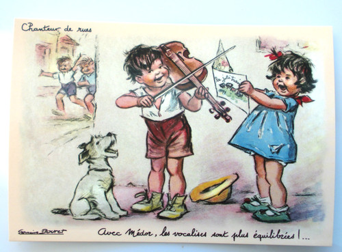 Carte postale germaine bouret - carte,