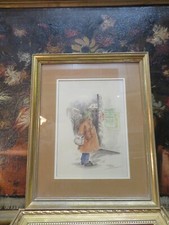 ancien tableau aquarelle