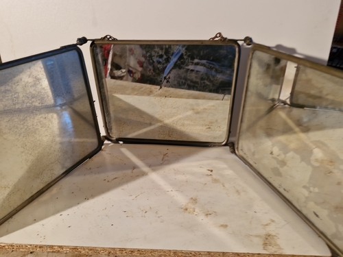 Miroir barbier triptyque - miroir,