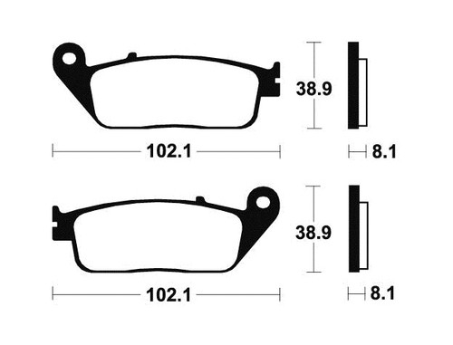 Plaquettes frein scooter - plaquettes, de