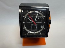 Triumph Swiss Chronograph Men’s Watch – Black Square Case, Leather Strap, Date