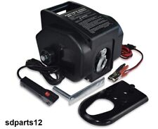 Treuil Électrique Portable 910kg 2000LBS 12V 280W Télécommande Remorque Bateau