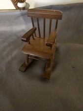 Dollhouse Miniature Rocking Chair 