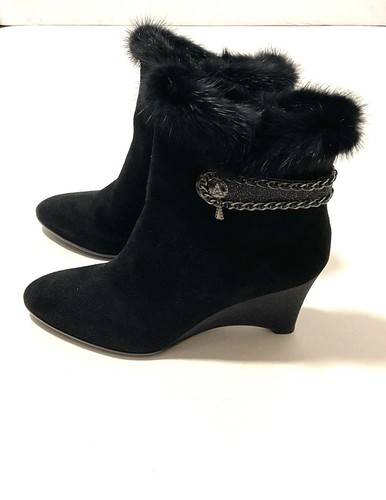 Bottines compensées daim - bottines,
