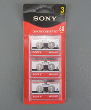 3 micro cassettes SONY 60