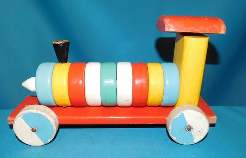 Ancien jouet tirer bois - ancien,