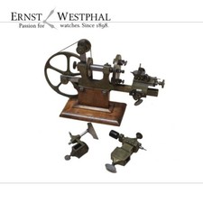 Ancien tour à agrafe, tour d'horloger, laiton, en bon état