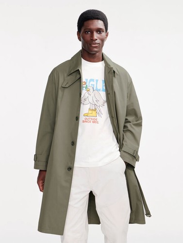 Aigle long trench - aigle, khaki