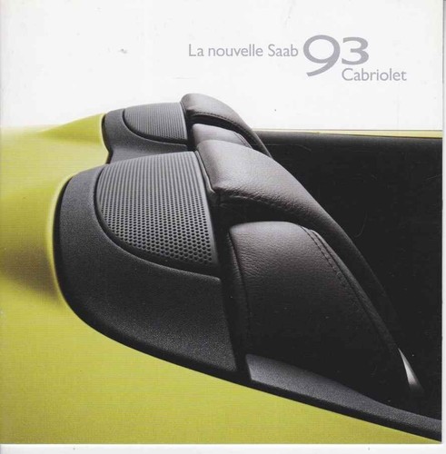 Catalogue brochure saab 3 - brochure,