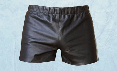 Boxer cuir noir - cuir,